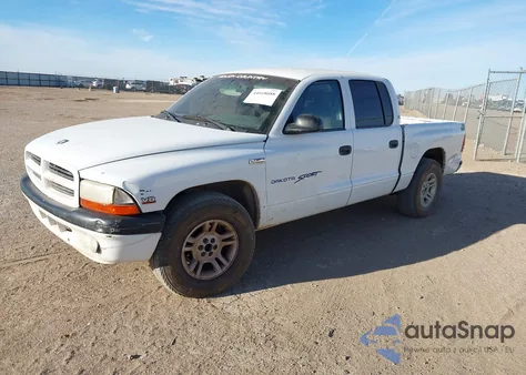 2000 Dodge Dakota Slt/Sport z USA, uszkodzony, nr VIN 1B7GL2AZ9YS759681